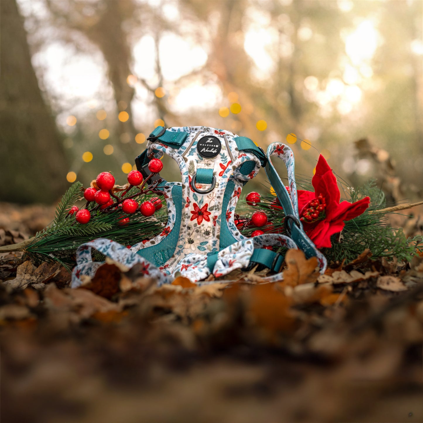 Poinsettia Woods Tough Trekker plushcore Harness