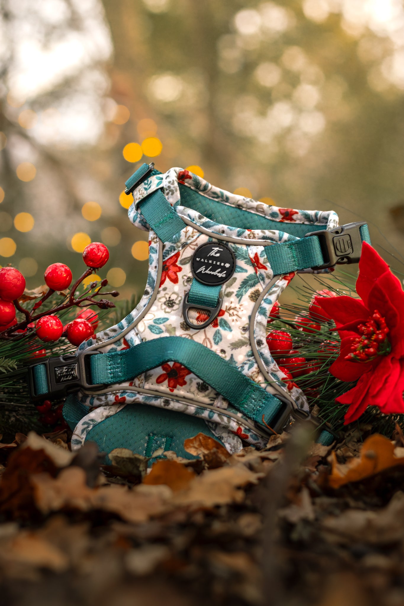 Poinsettia Woods Tough Trekker plushcore Harness